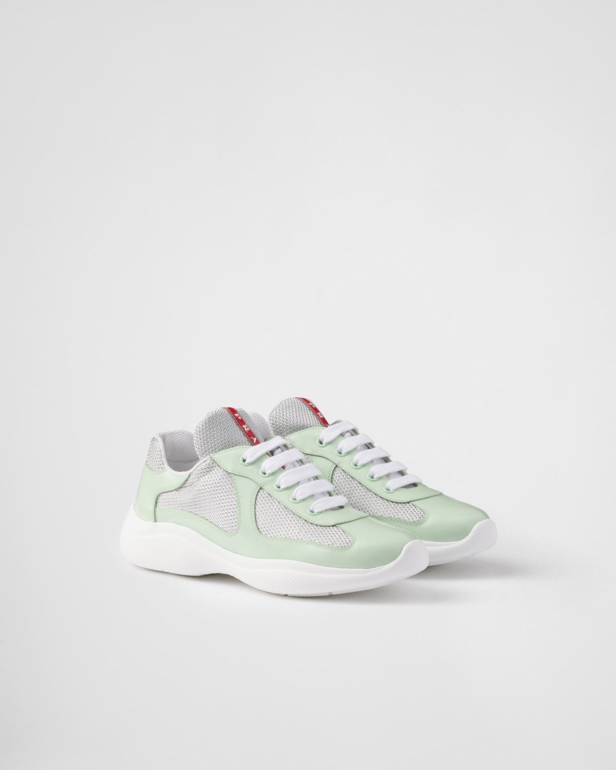 Prada America's Cup Biker Fabric Sneakers Dew