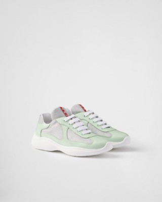 Prada America's Cup Biker Fabric Sneakers Dew