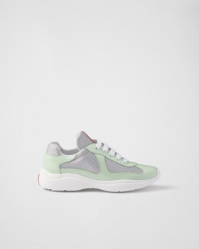Prada America's Cup Biker Fabric Sneakers Dew
