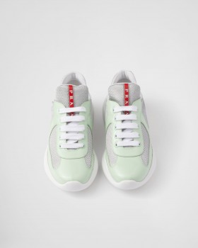 Prada America's Cup Biker Fabric Sneakers Dew