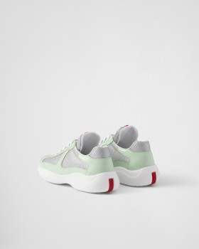 Prada America's Cup Biker Fabric Sneakers Dew