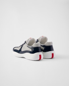 Prada America's Cup Biker Fabric Sneakers Royal Blue