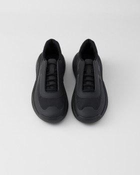 Prada America's Cup Re-nylon And Bike Fabric Sneakers Black