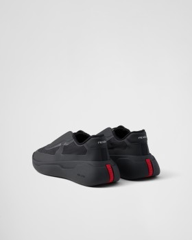 Prada America's Cup Re-nylon And Bike Fabric Sneakers Black