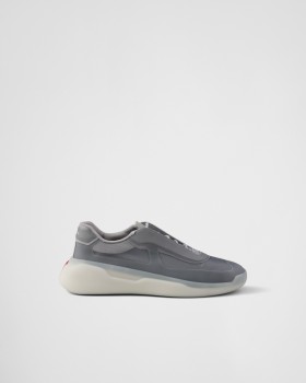 Prada America's Cup Re-nylon And Bike Fabric Sneakers Grey