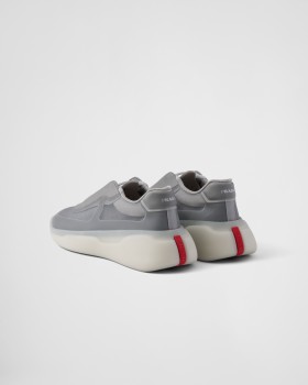 Prada America's Cup Re-nylon And Bike Fabric Sneakers Grey