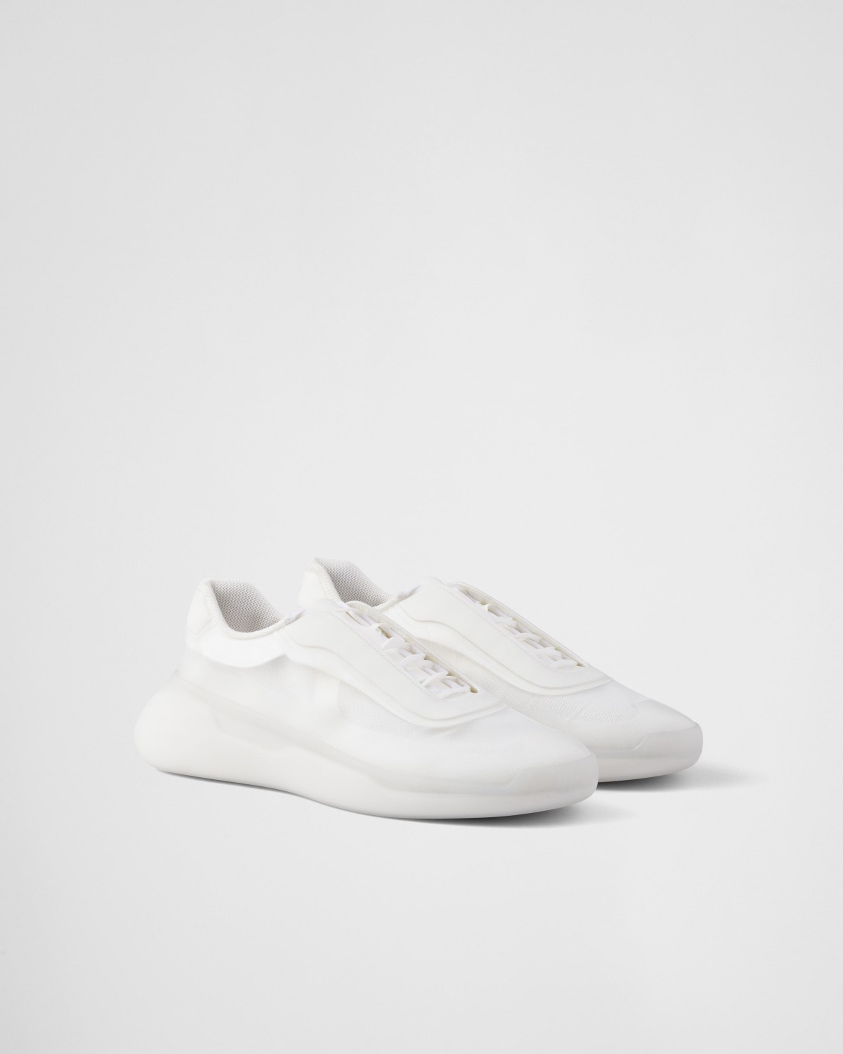 Prada America's Cup Re-nylon And Bike Fabric Sneakers White