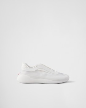 Prada America's Cup Re-nylon And Bike Fabric Sneakers White