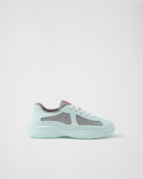 Prada America's Cup Soft Rubber And Bike Fabric Sneakers Glass