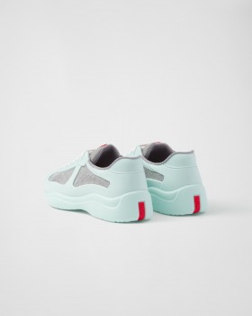 Prada America's Cup Soft Rubber And Bike Fabric Sneakers Glass