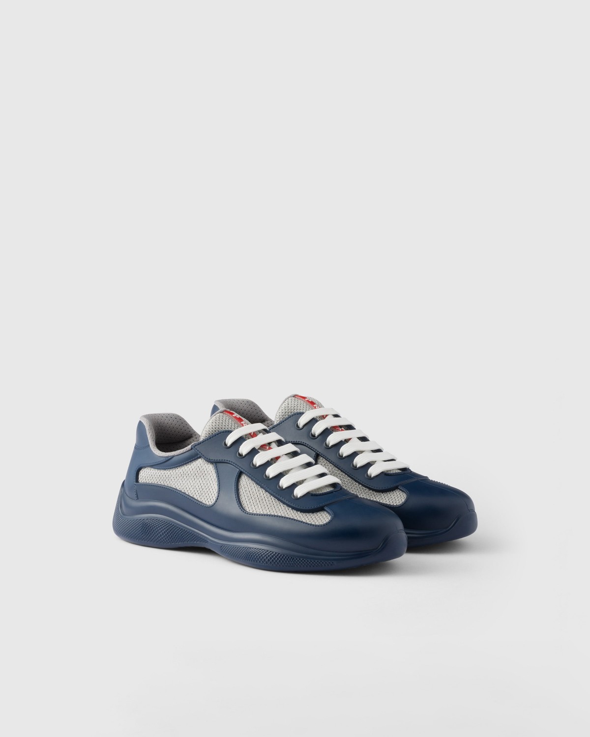 Prada America's Cup Soft Rubber And Bike Fabric Sneakers Royal Blue