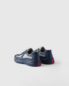 Prada America's Cup Soft Rubber And Bike Fabric Sneakers Royal Blue
