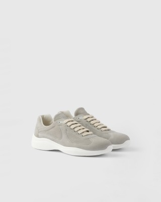 Prada America's Cup Suede Sneakers Grey