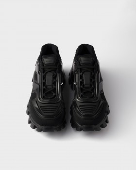 Prada Cloudbust Thunder Knit Fabric Sneakers Black