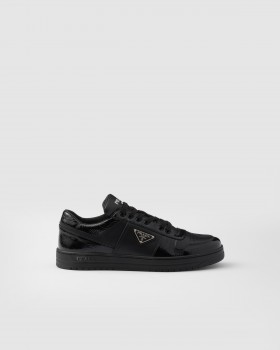 Prada Downtown Leather Sneakers Black