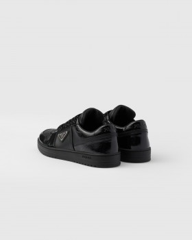 Prada Downtown Leather Sneakers Black