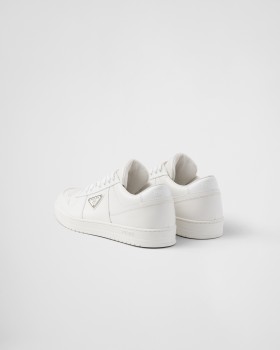 Prada Downtown Leather Sneakers White