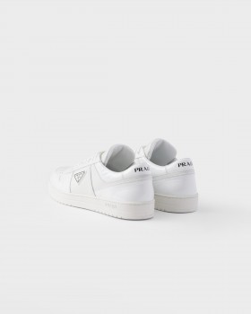 Prada Downtown Leather Sneakers White