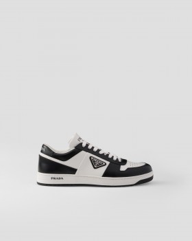 Prada Downtown Leather Sneakers White/Black