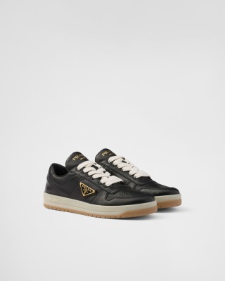 Prada Downtown Nappa Leather Sneakers Black