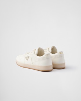 Prada Downtown Nappa Leather Sneakers Ivory