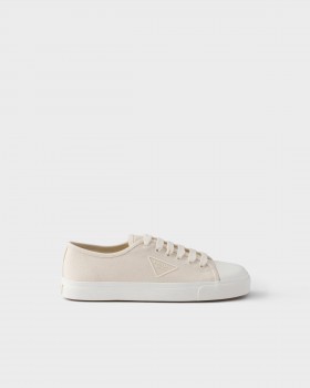 Prada Fabric Sneakers Grayish White