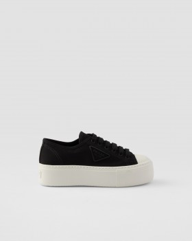 Prada Laced Fabric Sneakers Black