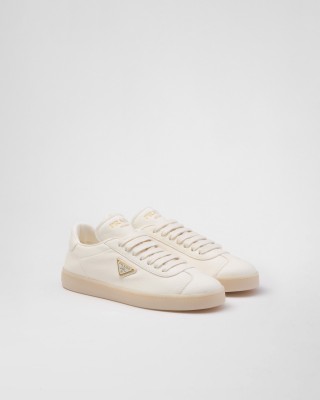 Prada Leather Sneakers Ivory