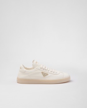 Prada Leather Sneakers Ivory