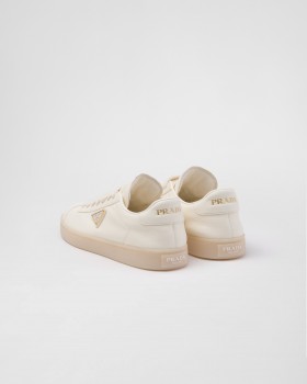 Prada Leather Sneakers Ivory