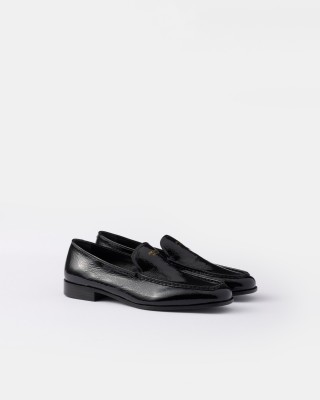 Prada Naplak Patent Leather Loafers Black