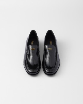 Prada Naplak Patent Leather Loafers Black