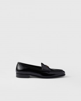 Prada Naplak Patent Leather Loafers Black