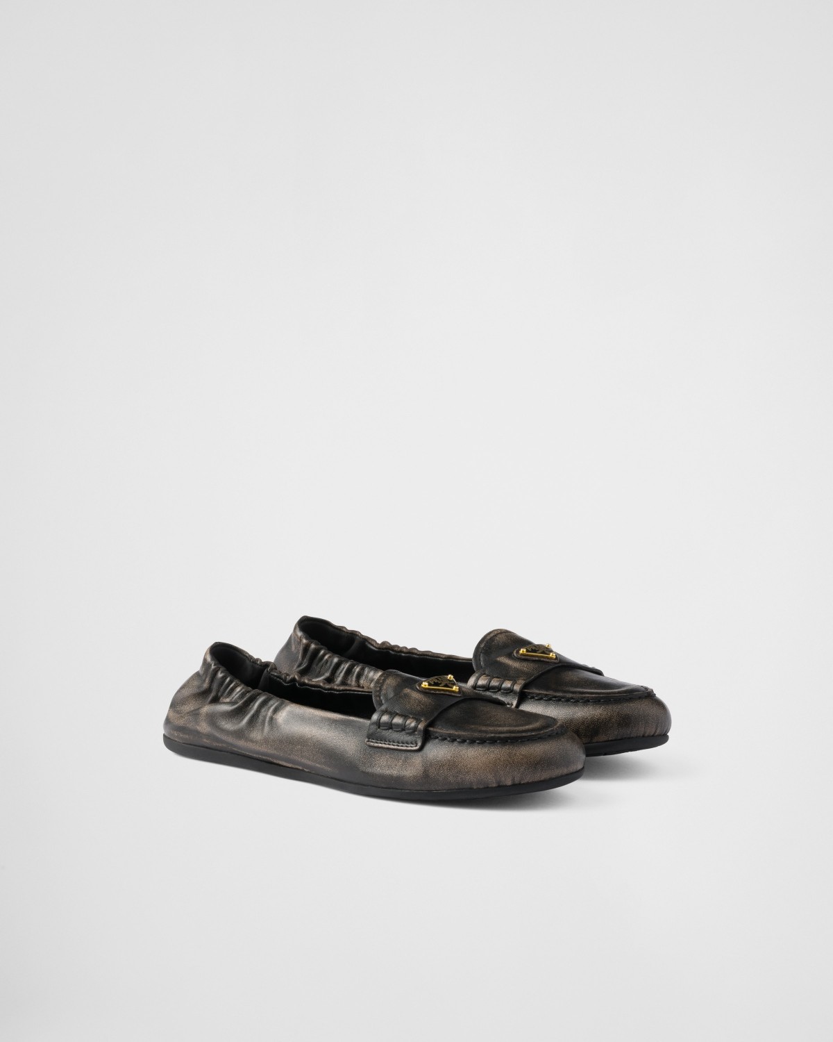 Prada Nappa Leather Loafers Black