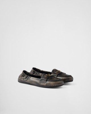 Prada Nappa Leather Loafers Black