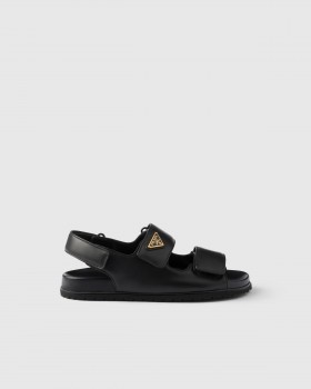 Prada Nappa Leather Sandals Black