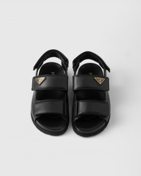 Prada Nappa Leather Sandals Black