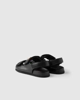 Prada Nappa Leather Sandals Black