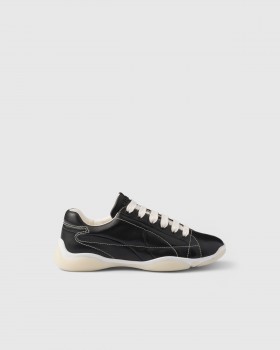Prada Nappa Leather Sneakers Black
