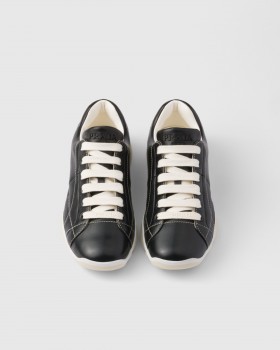 Prada Nappa Leather Sneakers Black