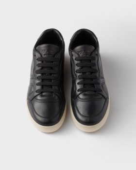 Prada Nappa Leather Sneakers Black