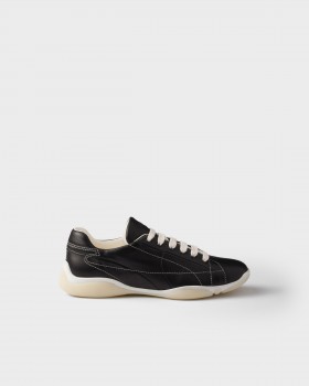 Prada Nappa Leather Sneakers Black