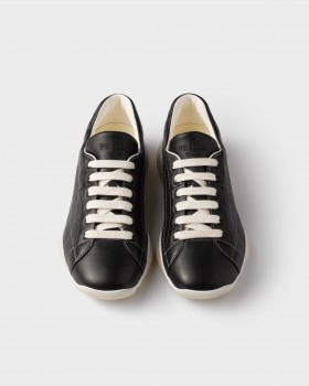 Prada Nappa Leather Sneakers Black