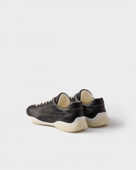 Prada Nappa Leather Sneakers Black