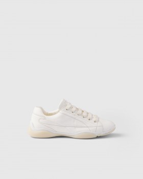 Prada Nappa Leather Sneakers Ivory