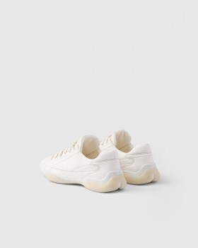 Prada Nappa Leather Sneakers Ivory