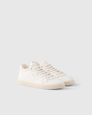 Prada Nappa Leather Sneakers Ivory