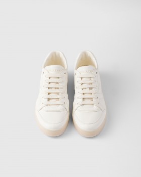 Prada Nappa Leather Sneakers Ivory