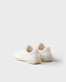 Prada Nappa Leather Sneakers Ivory
