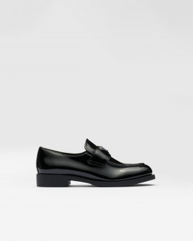Prada Patent Leather Loafers Black